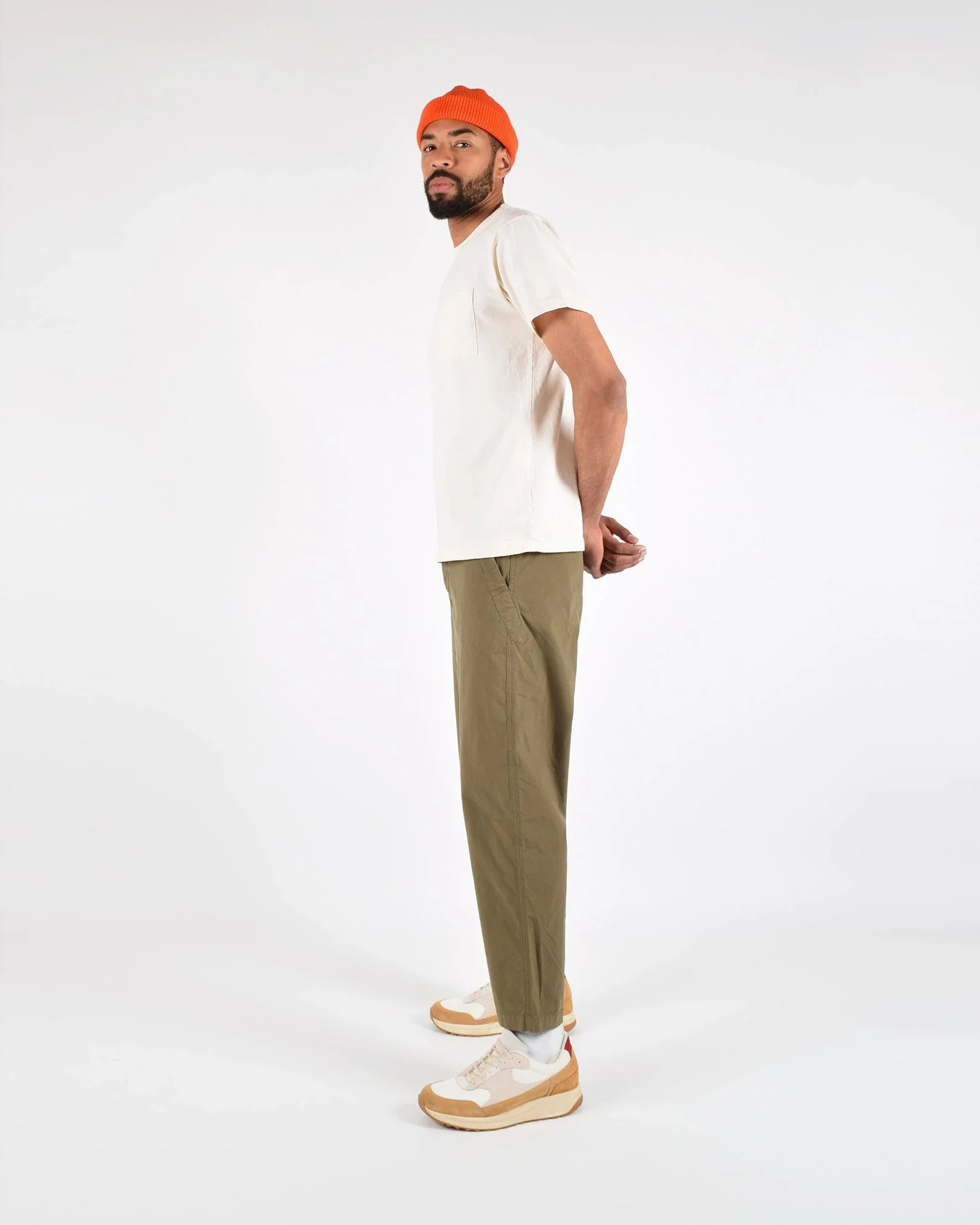 Heavy Duty Single-Pocket Tee in Natural - Image 4