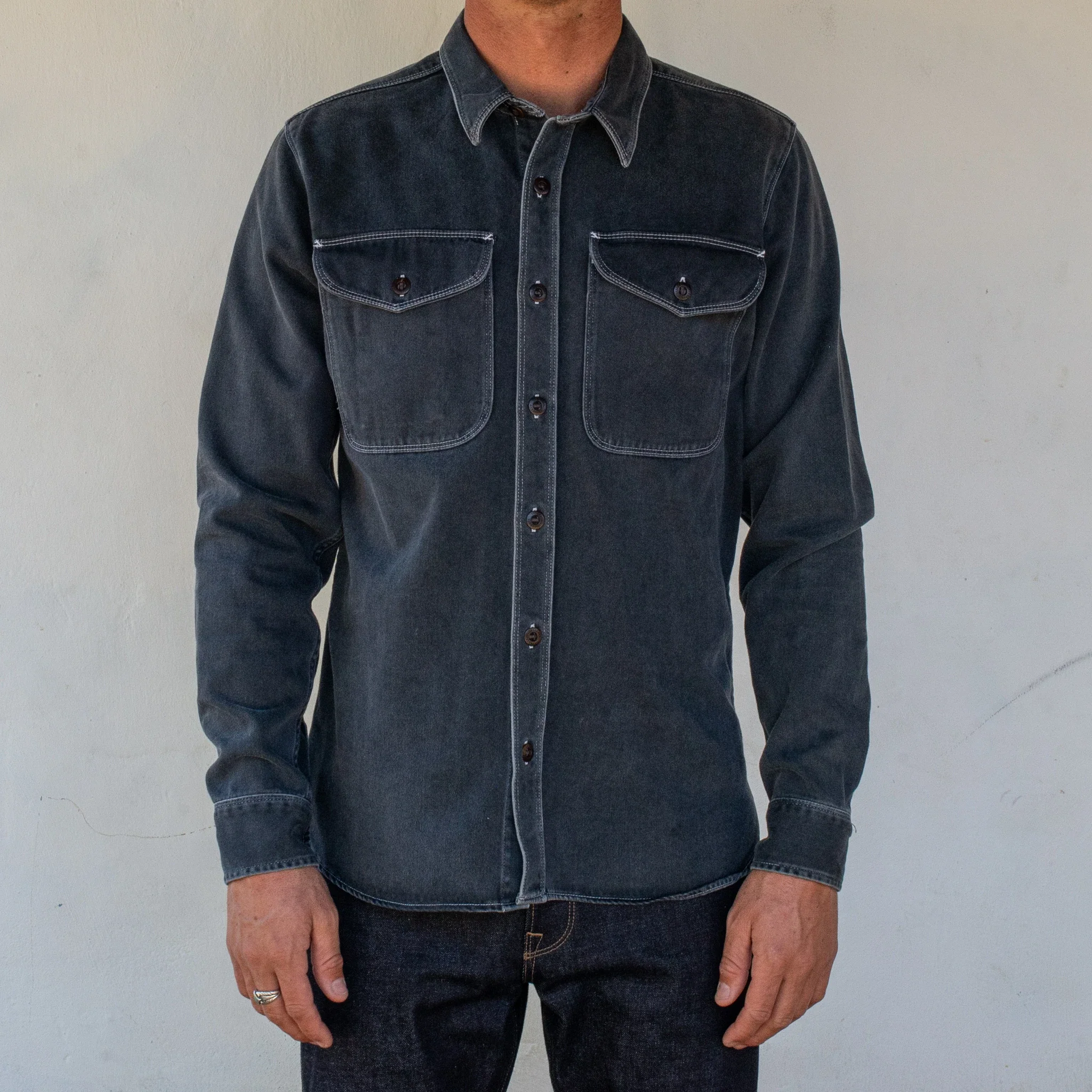 Utility Shirt in Charcoal - Image 3