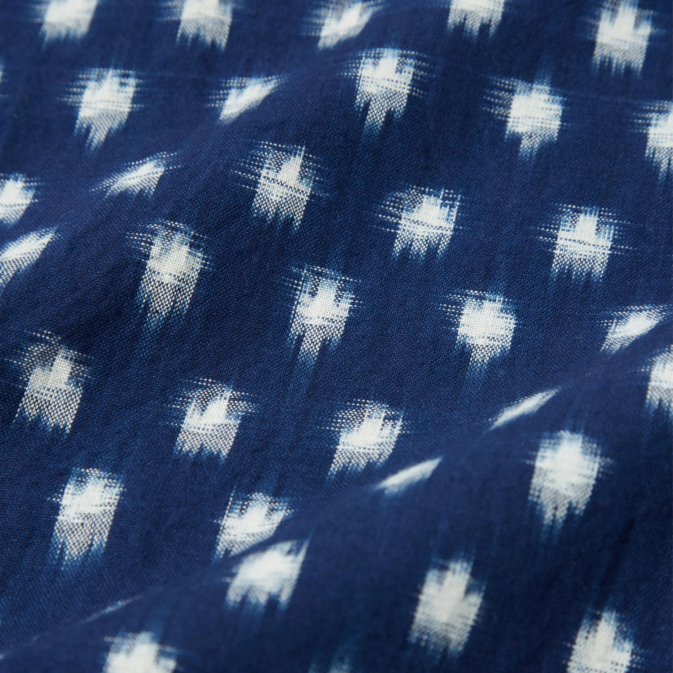 Square Pocket Shirt in Vintage Indigo Double Ikat - Image 3