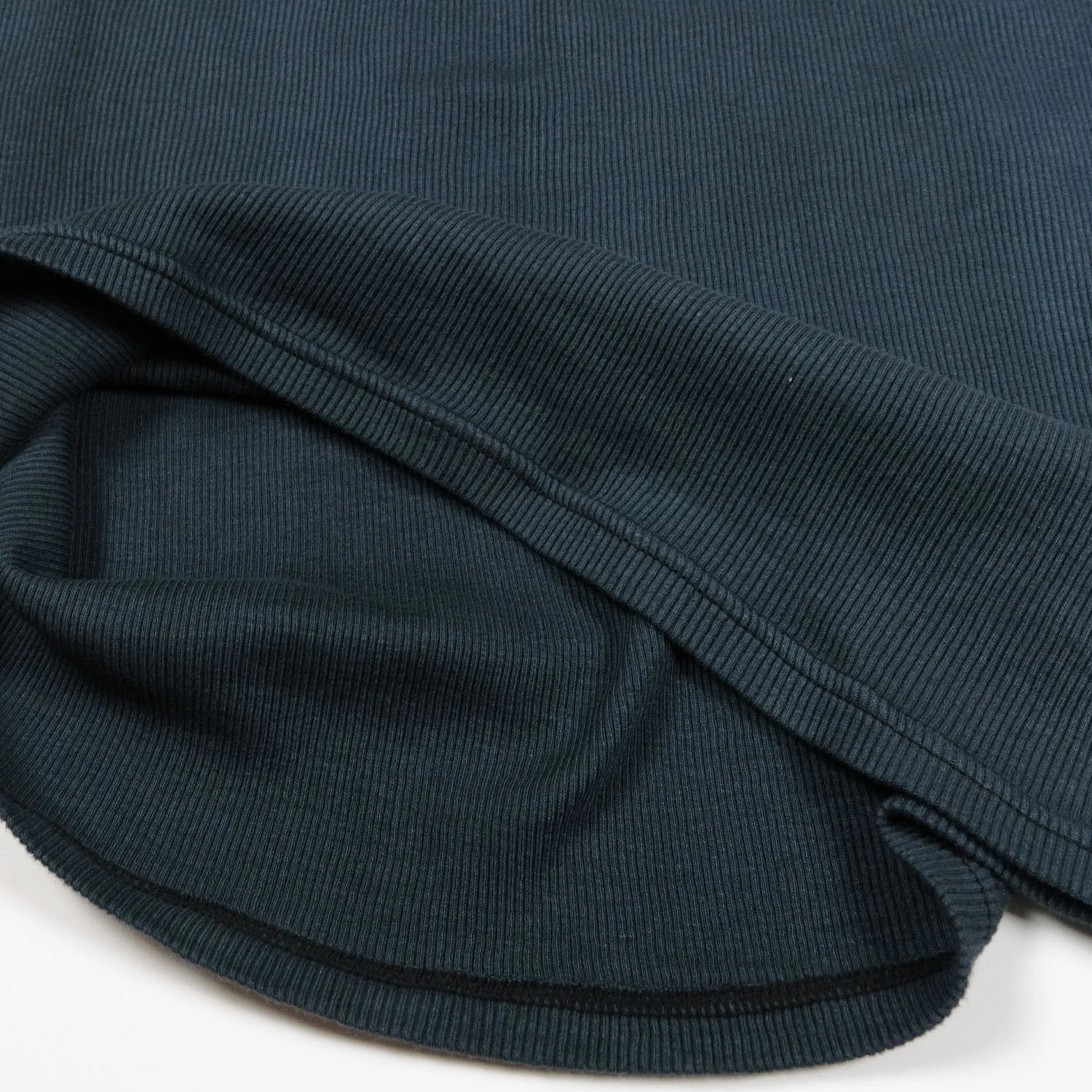 Tubular Ribknit Tank Top in Faded Black - Image 3