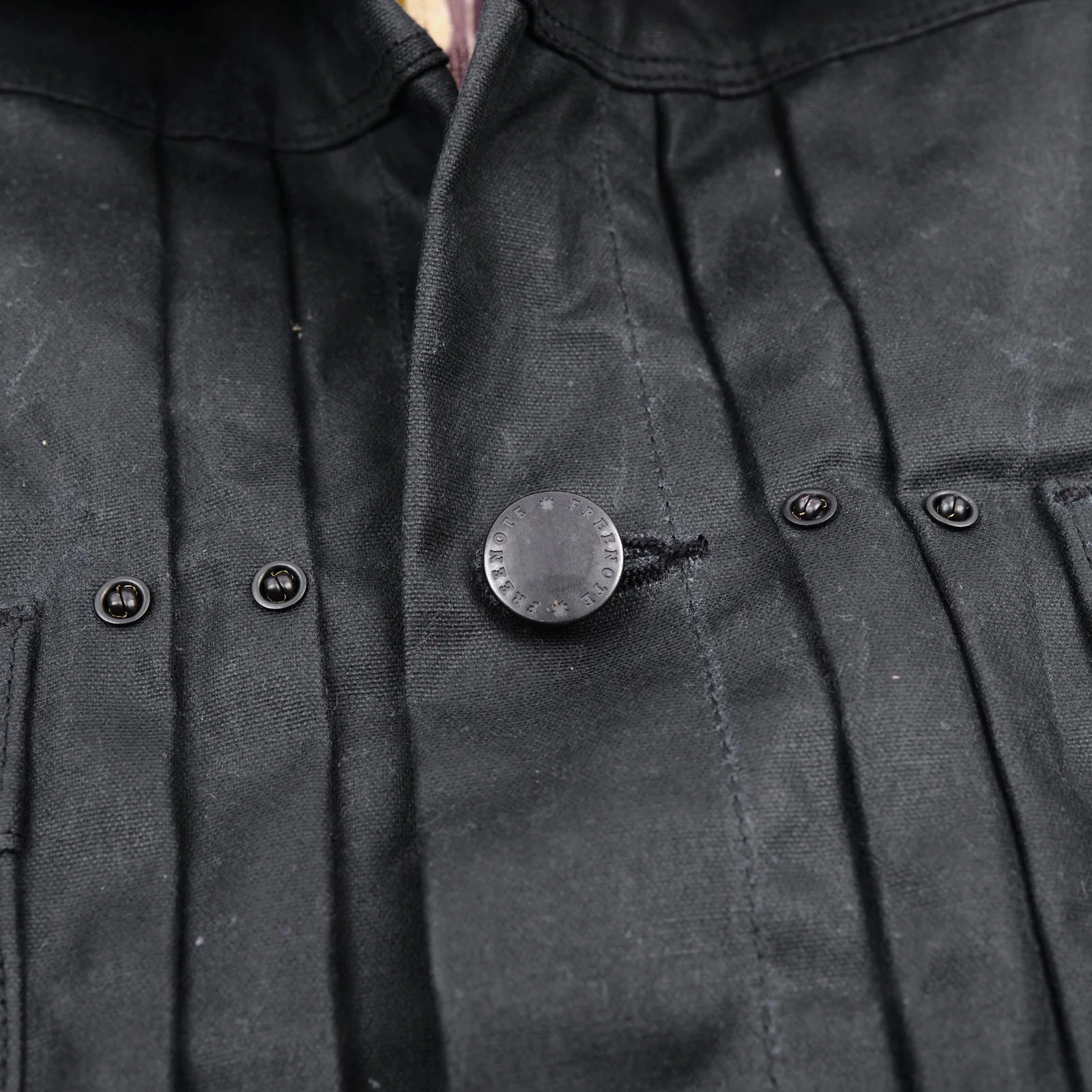 Waxed Riders Jacket in Black - Image 3