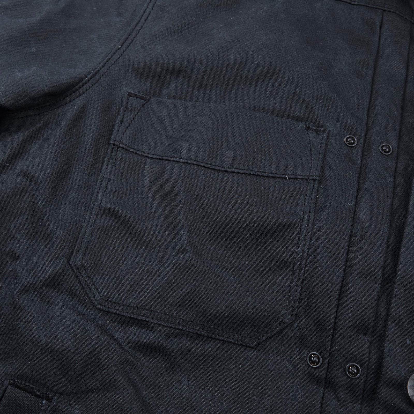 Waxed Riders Jacket in Black - Image 4