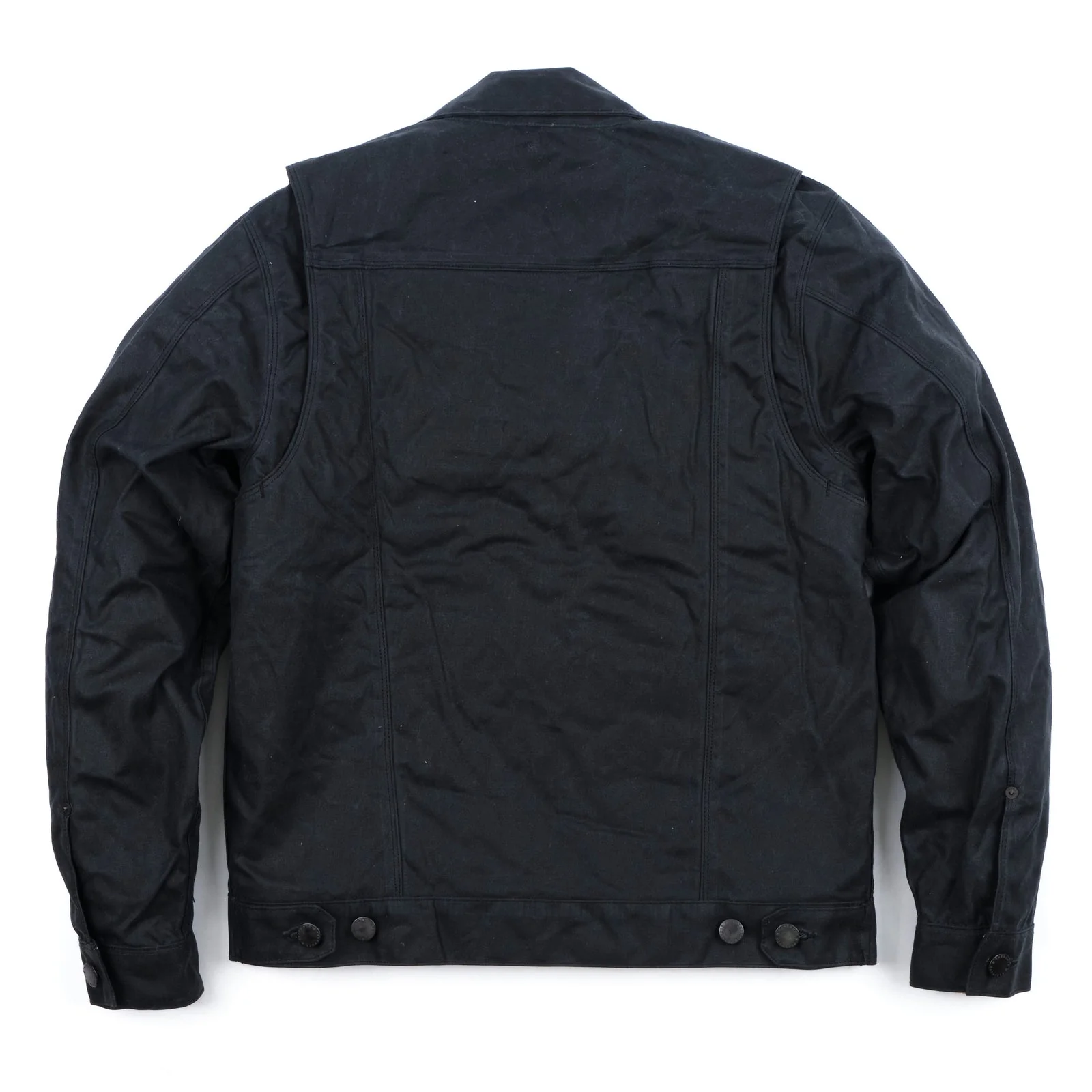 Waxed Riders Jacket in Black - Image 8