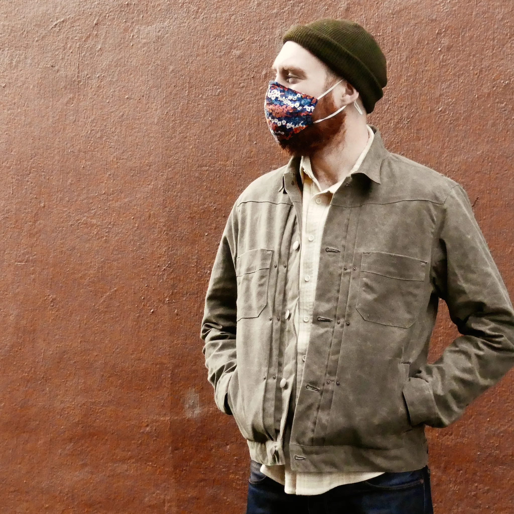 Waxed Riders Jacket in Oak - Image 3