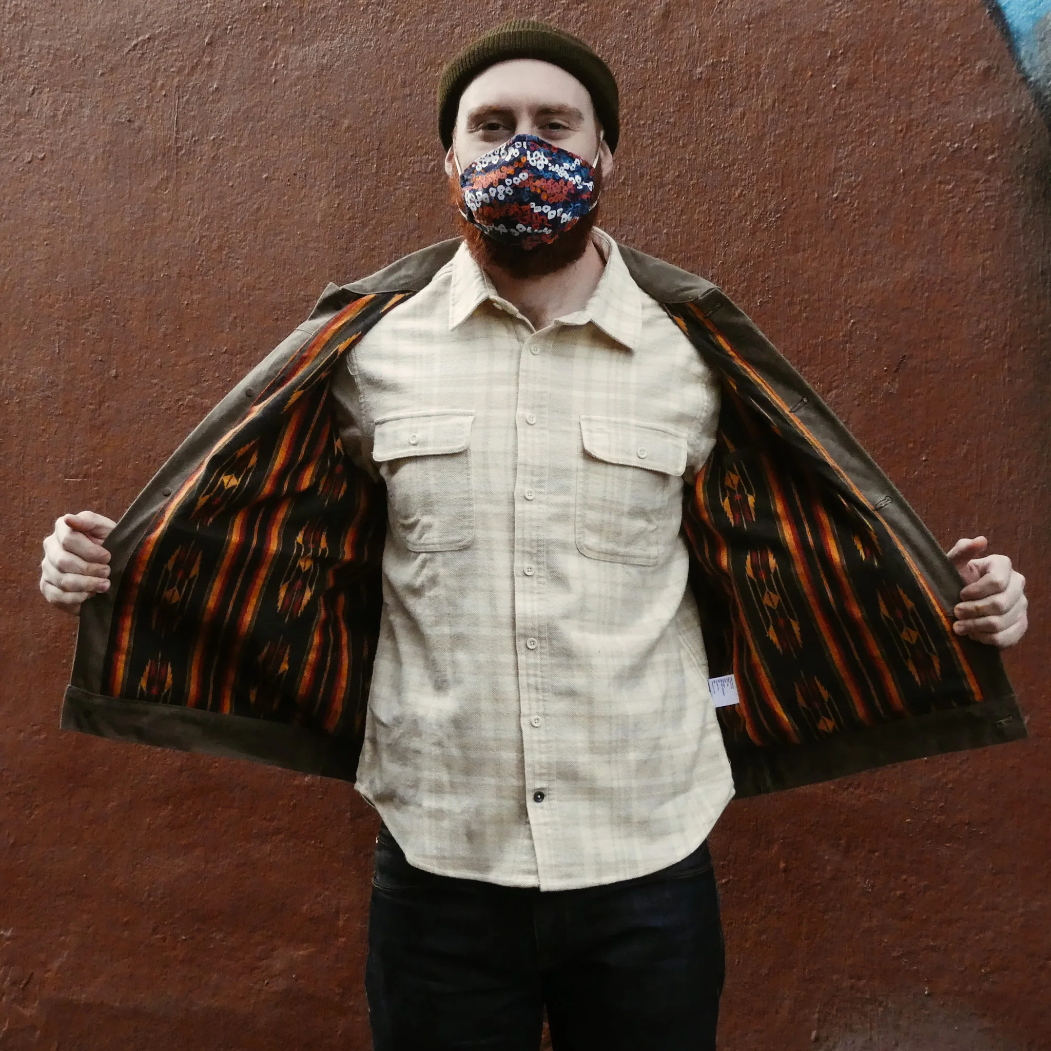 Waxed Riders Jacket in Oak - Image 5