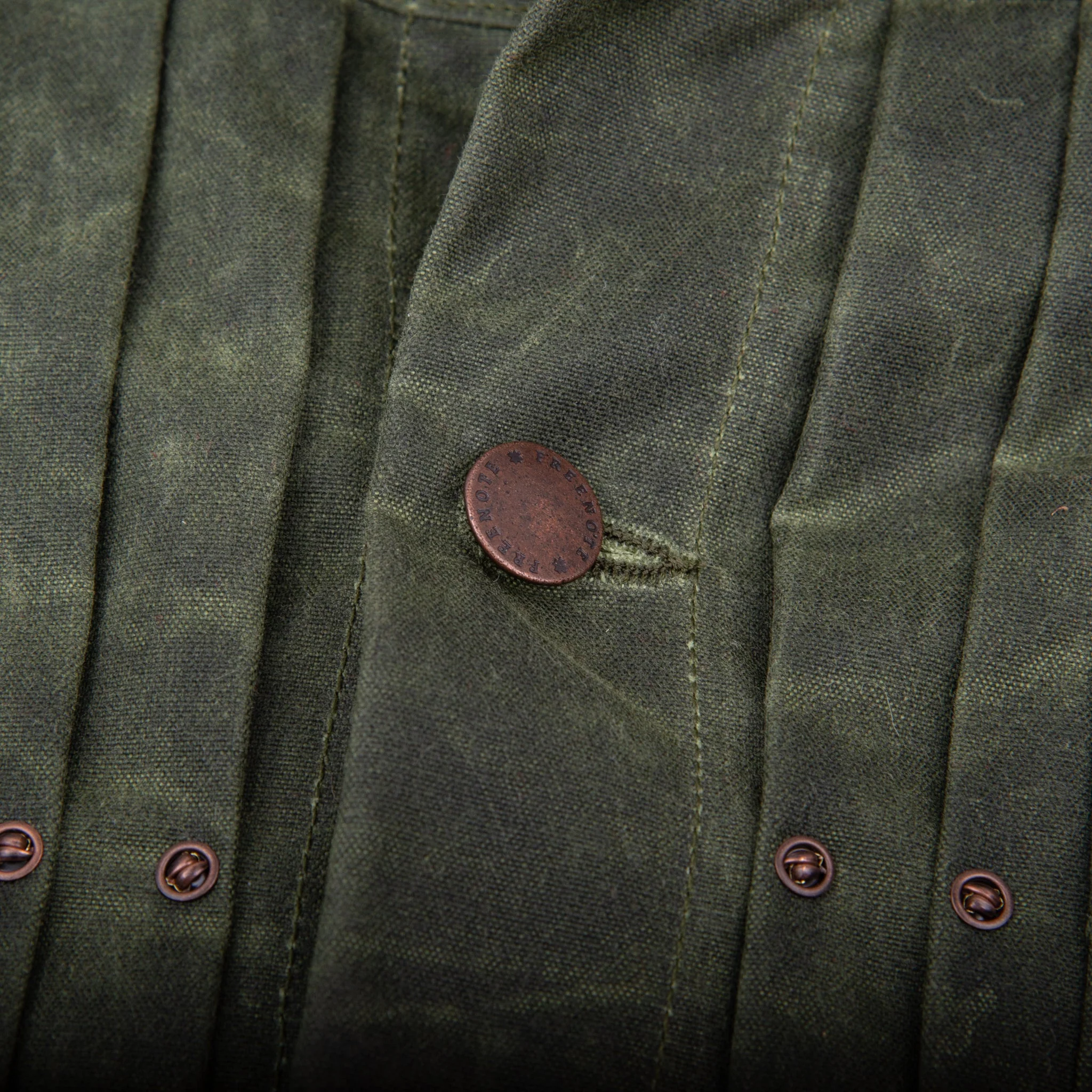 Waxed Riders Jacket in Olive - Image 6