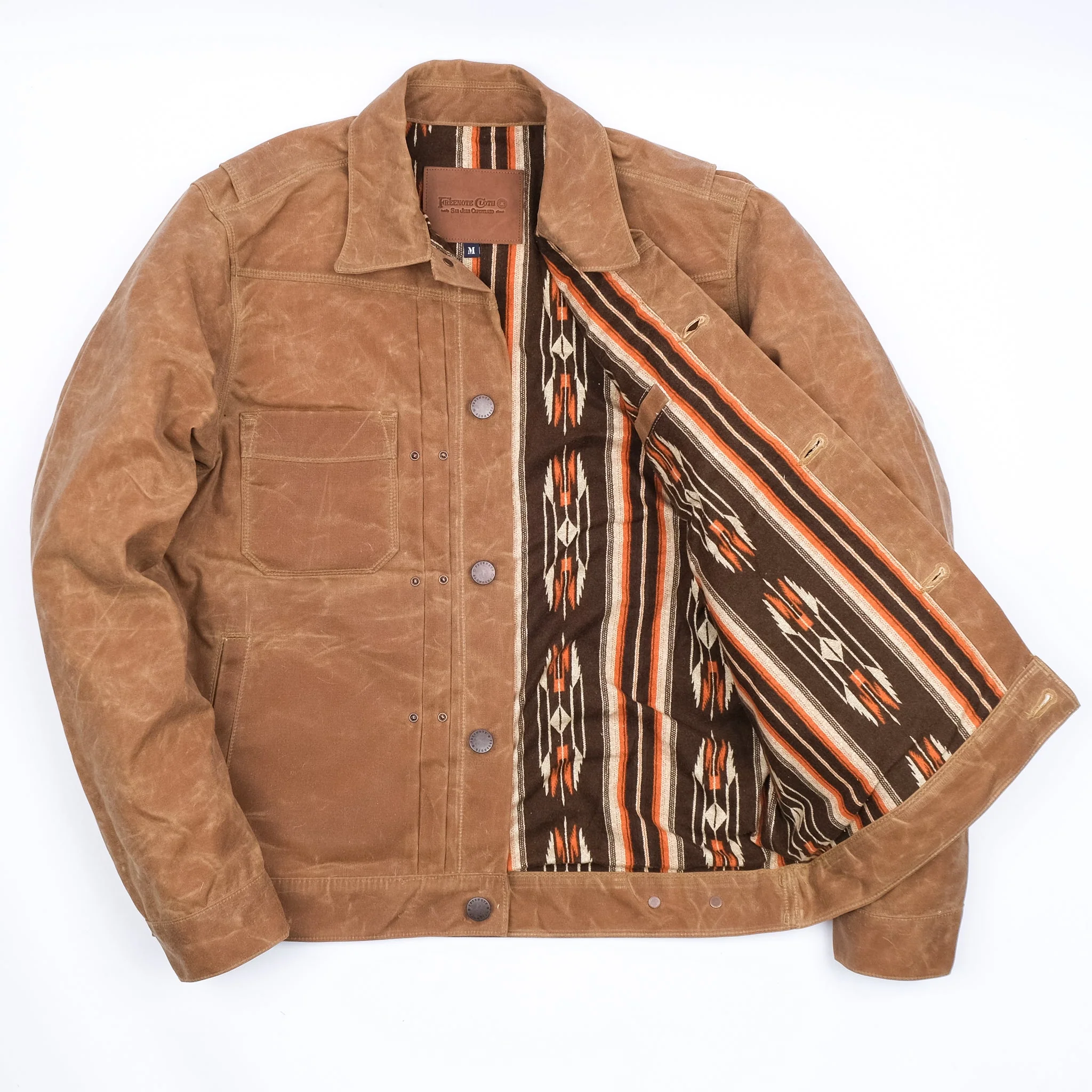 Waxed Riders Jacket in Rust - Image 3