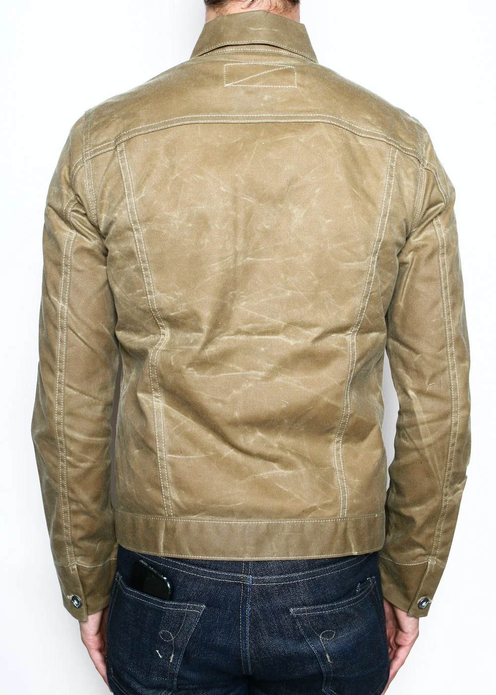 Waxed Ridgeline Supply Jacket in Tan - Image 3