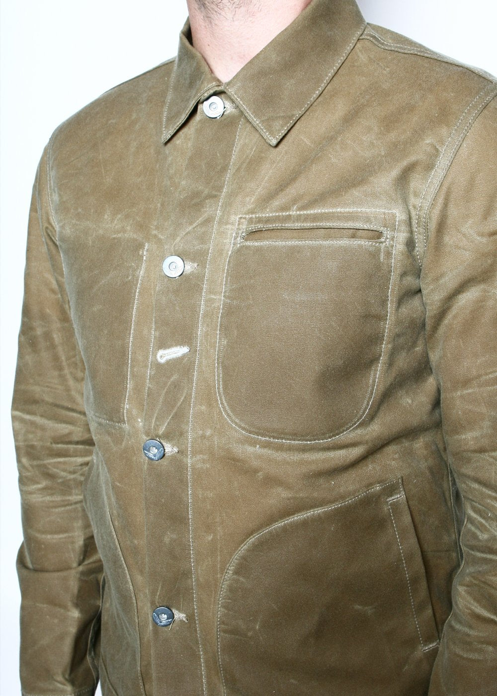 Waxed Ridgeline Supply Jacket in Tan - Image 5